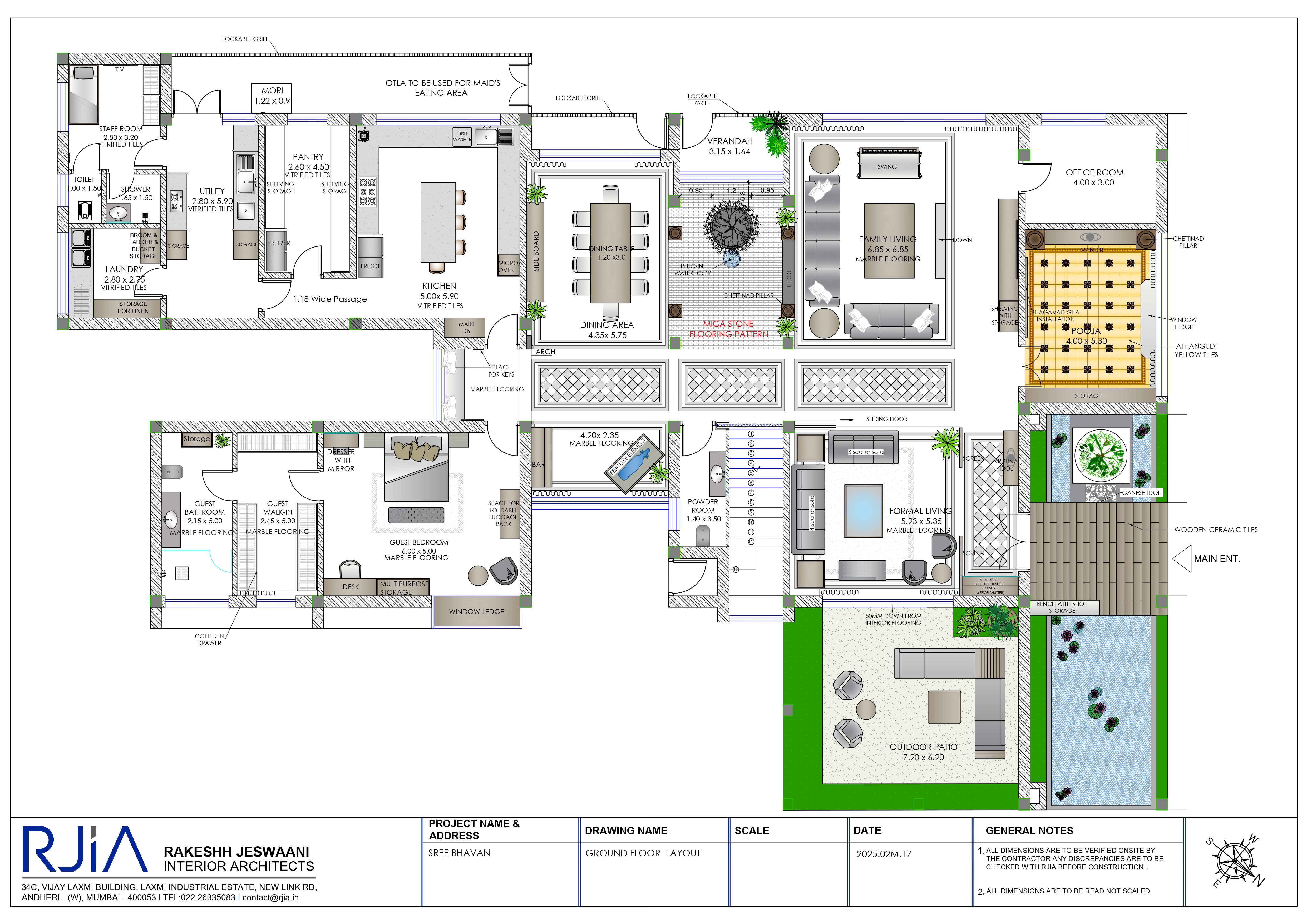 Shree Bhavan ground floor layout drawing